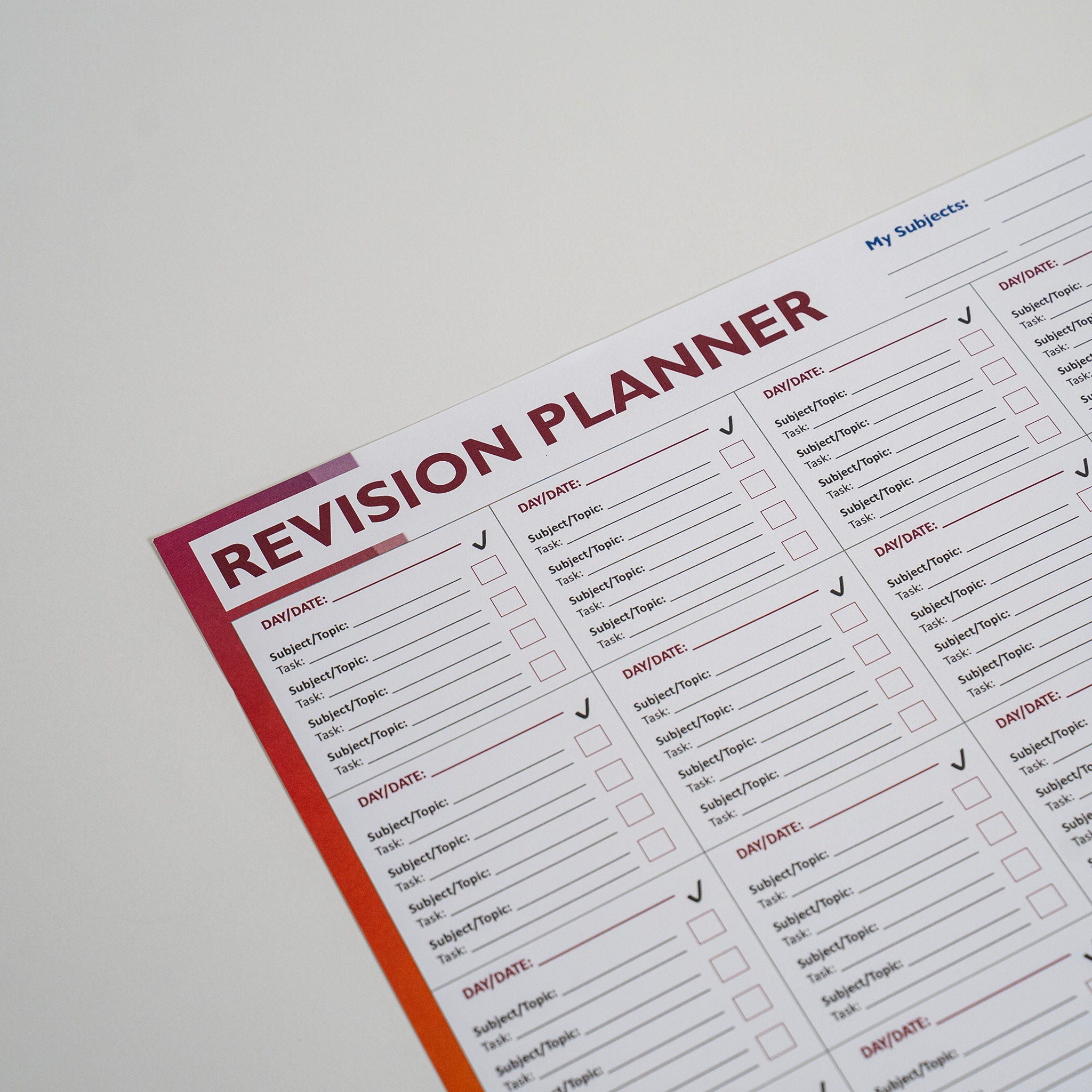 A3 Junior Planners (3 Pack)