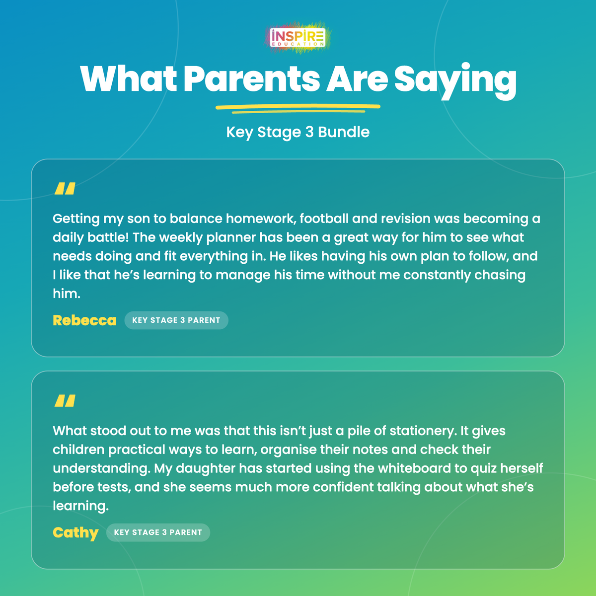 Key Stage 3 Bundle – what parents say